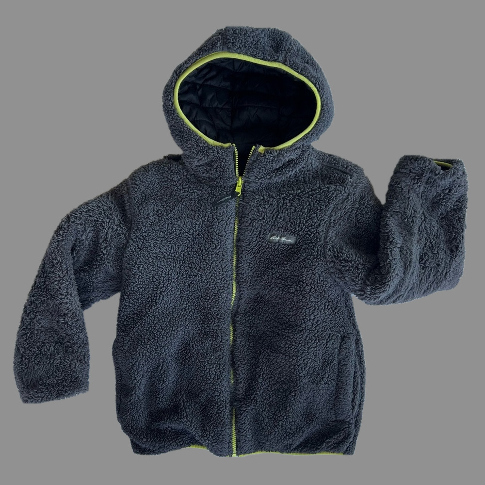 Eddie Bauer Reversible Deer Harbor Youth Hoodie Jacket